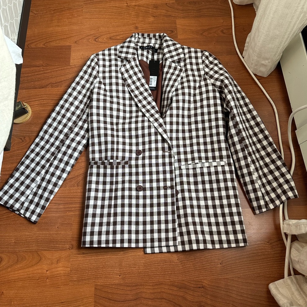 LIONESS 80s Blazer and Skirt Chocolate BRAND NEW